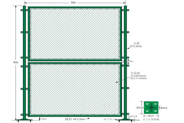 日字形體育場圍網(wǎng)